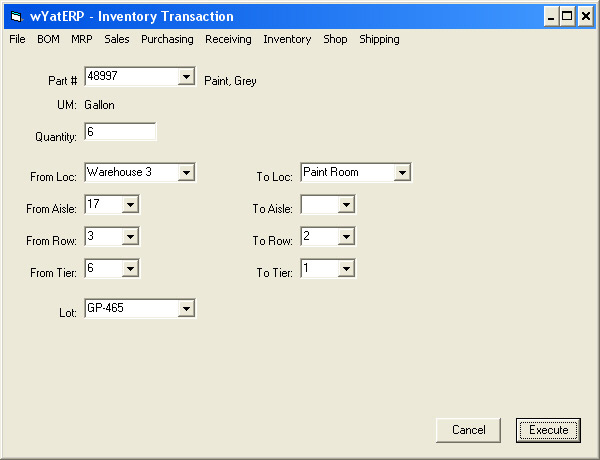 Inventory Transaction